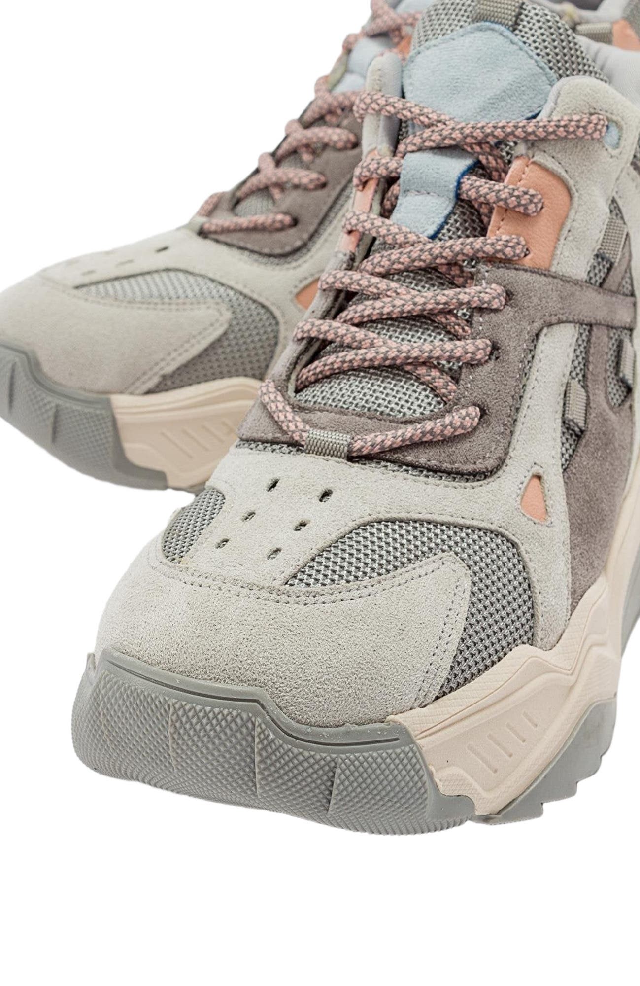 Prologue Shoes Lowel Sneaker Boot, Alternate, color, Light Grey Faux Leather