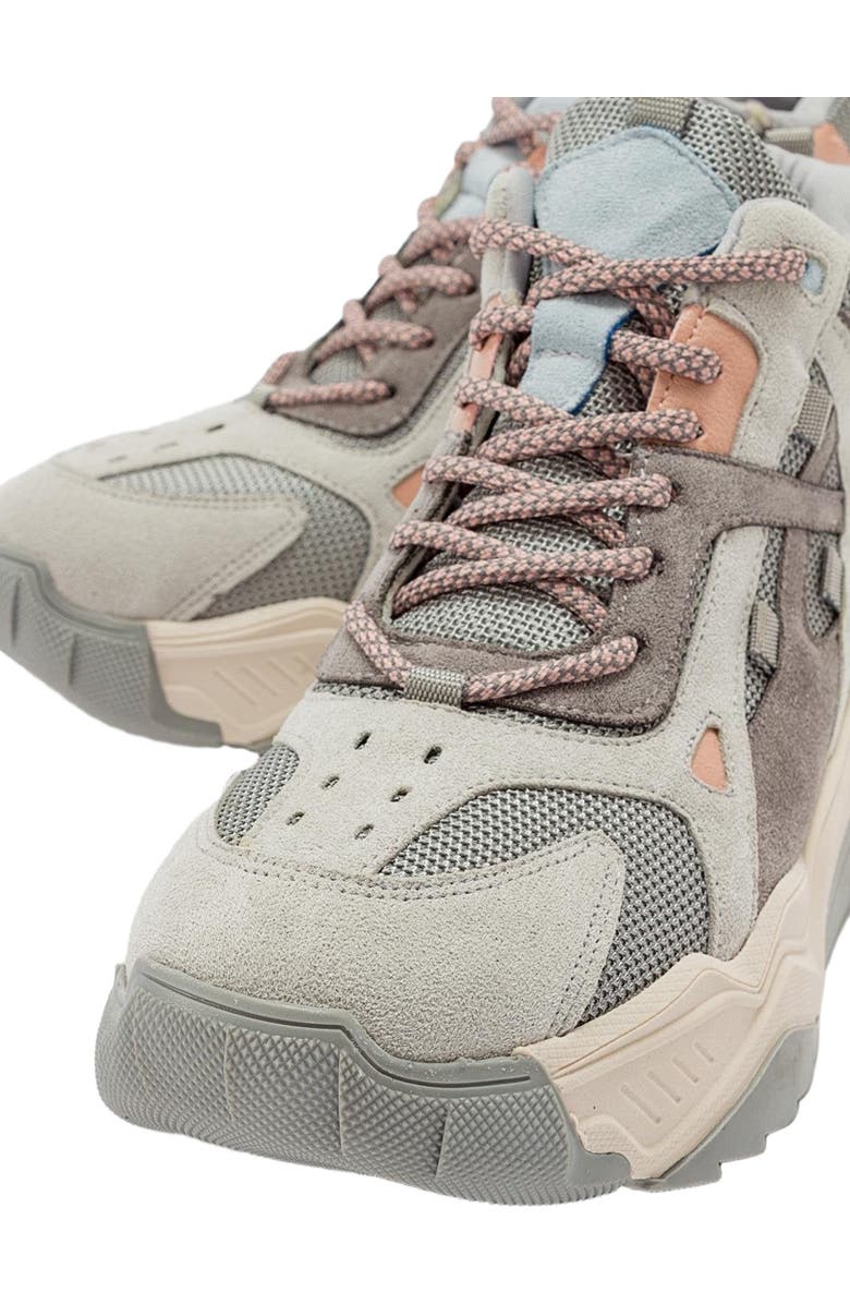 Prologue Shoes Lowel Sneaker Boot, Alternate, color, Light Grey Faux Leather