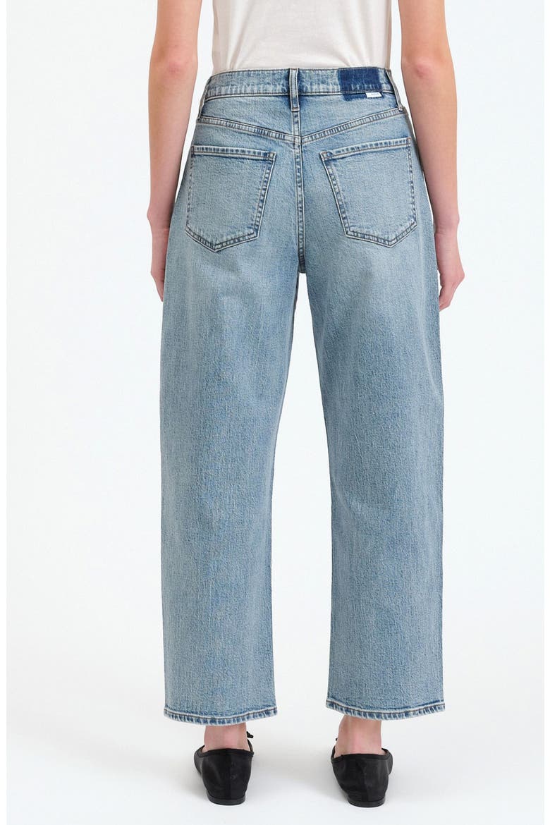 Westward High Waist Ankle Barrel Jeans, Alternate, color, BLUR
