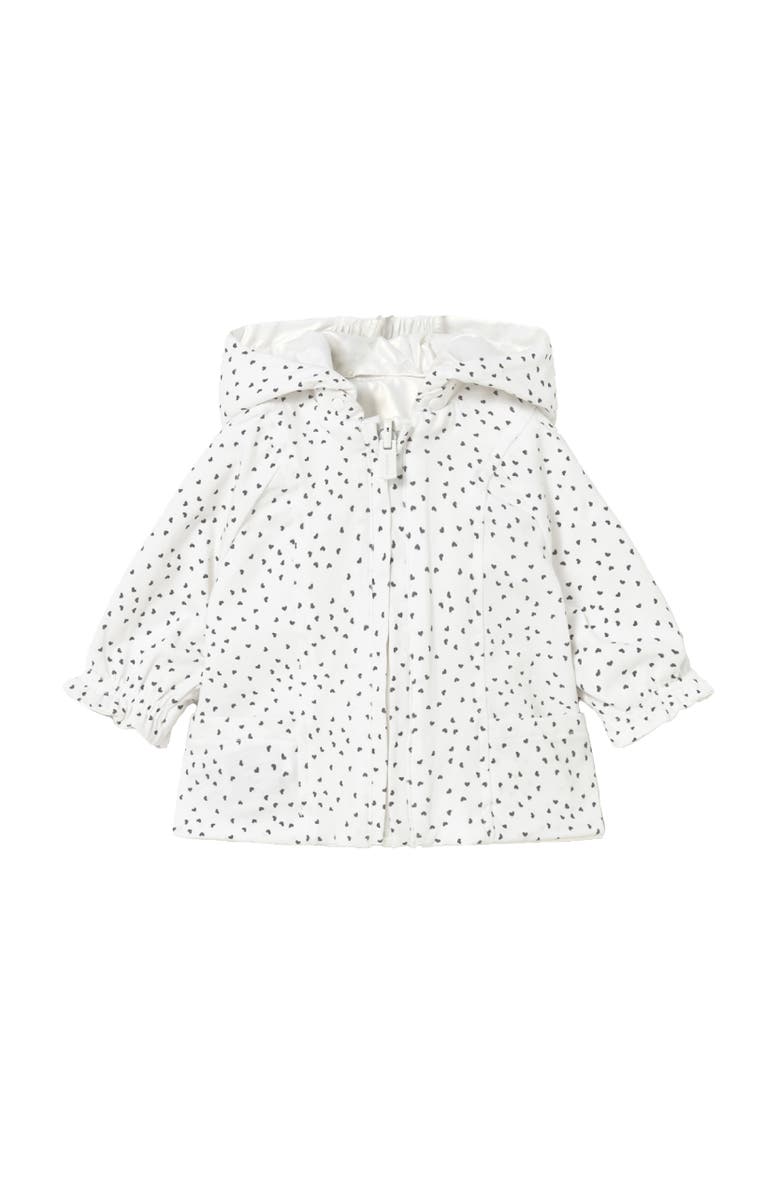 Mayoral Hooded Glossy Jacket, Alternate, color, White