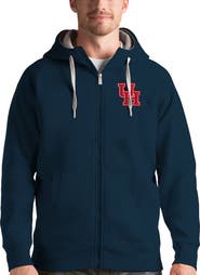 ANTIGUA Men's Antigua Navy Houston Cougars Victory Full-Zip Hoodie