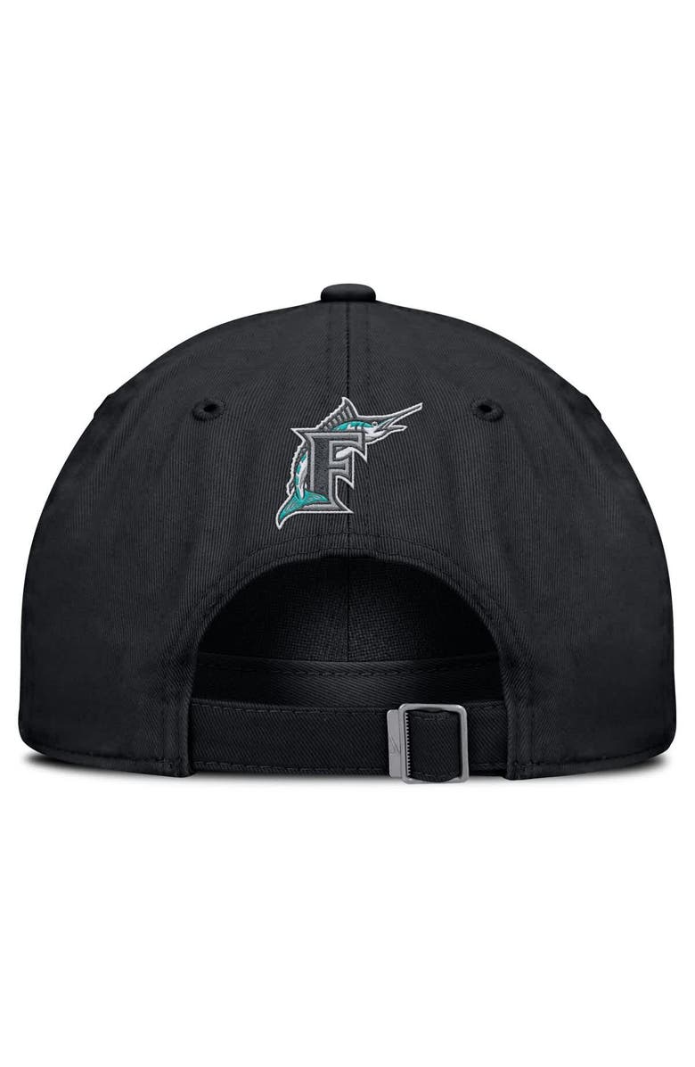 Nike Men's Nike Black Florida Marlins Club Adjustable Hat, Alternate, color, 