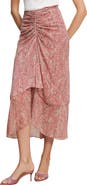 Veronica Beard Sira Metallic Thread Midi Skirt