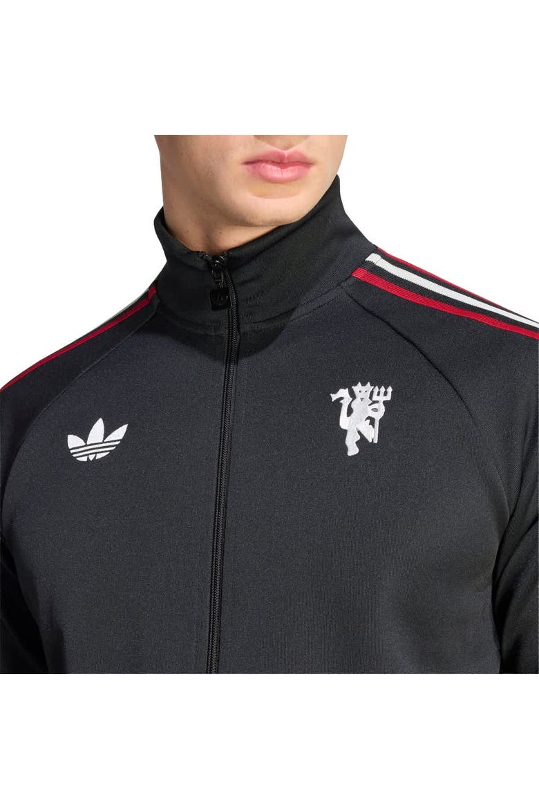 Men's adidas Originals  Black Manchester United Culturewear Full-Zip Track Jacket, Alternate, color, Black