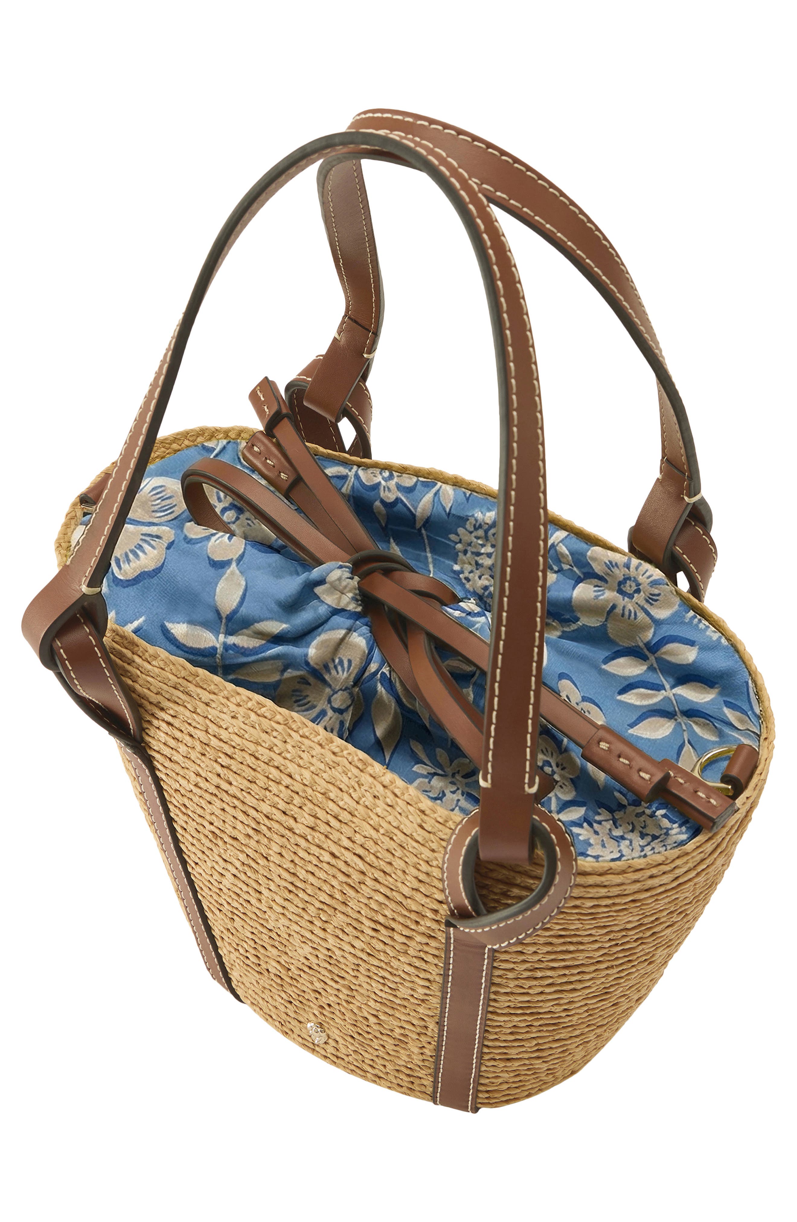 Helen Kaminski Bisou Raffia Bucket Bag, Alternate, color, 