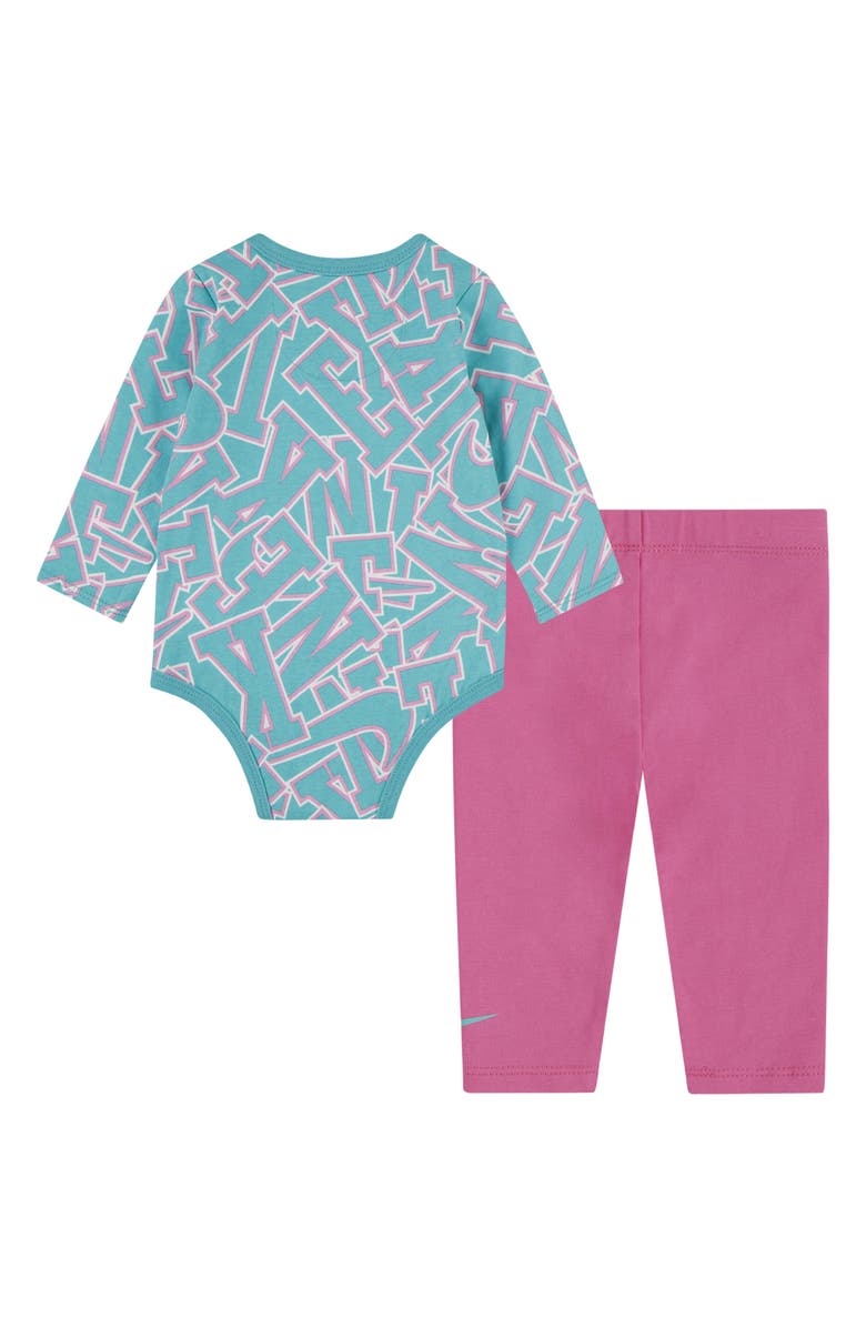 Nike Join The Club Bodysuit & Leggings Set, Alternate, color, Playful Pink