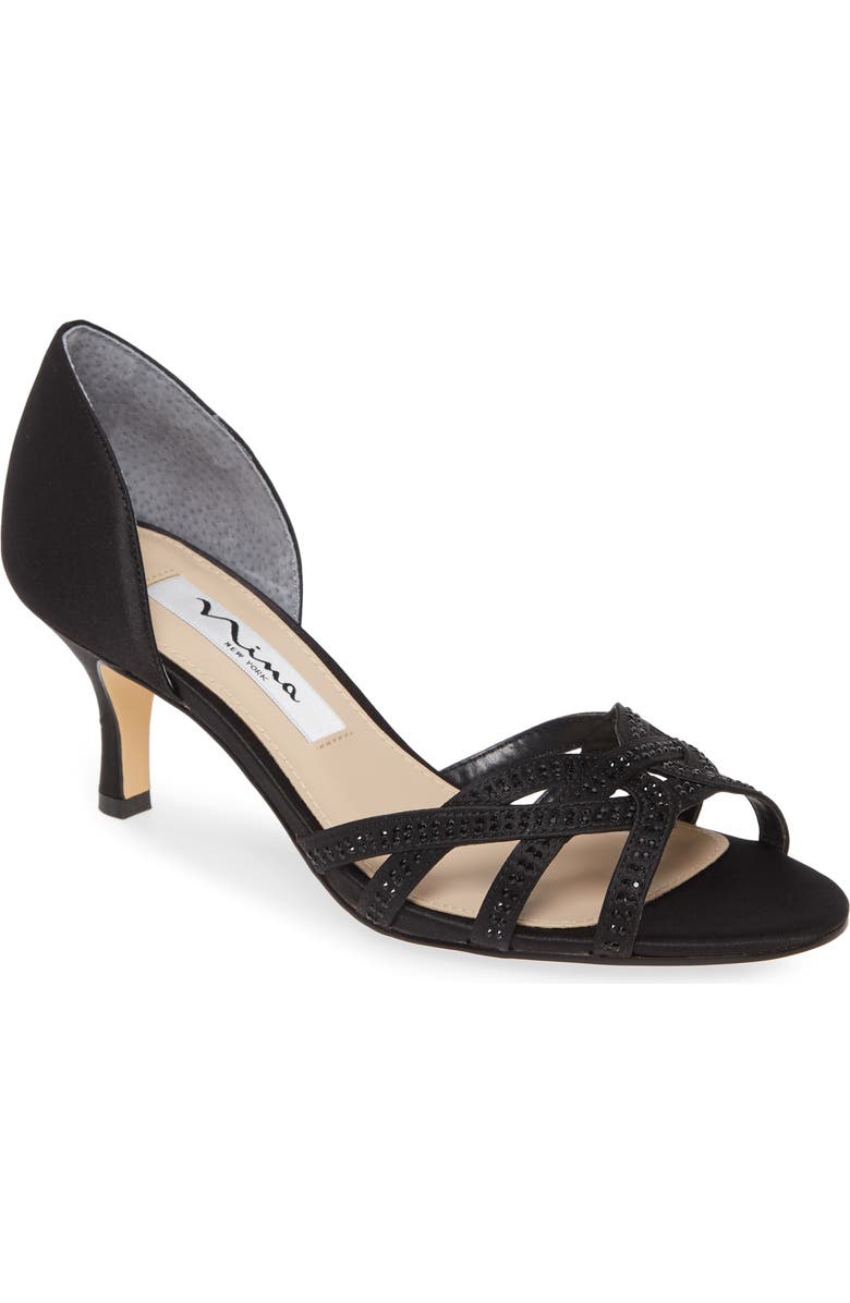 Nina Cissy Crystal Embellished Sandal, Main, color,