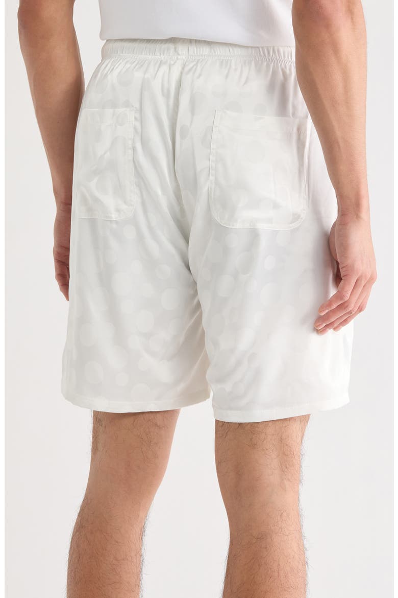 Polka Dot Drawstring Shorts, Alternate, color, WHITE