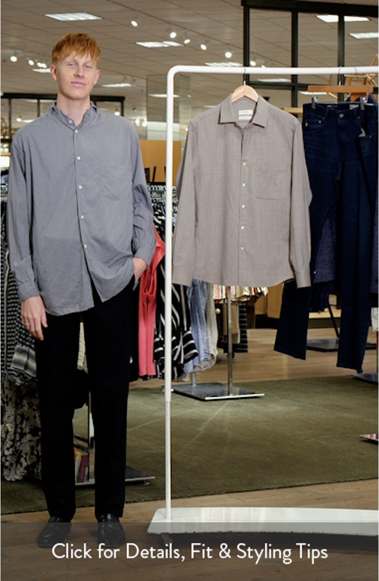 Regular Fit Wool Button-Up Shirt, sales video thumbnail