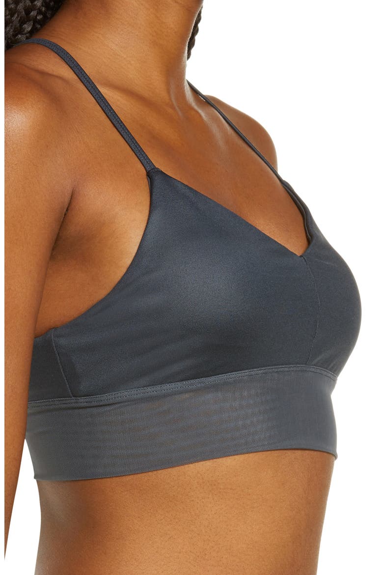 Longline Sports Bra, Alternate, color, ANTHRACITE