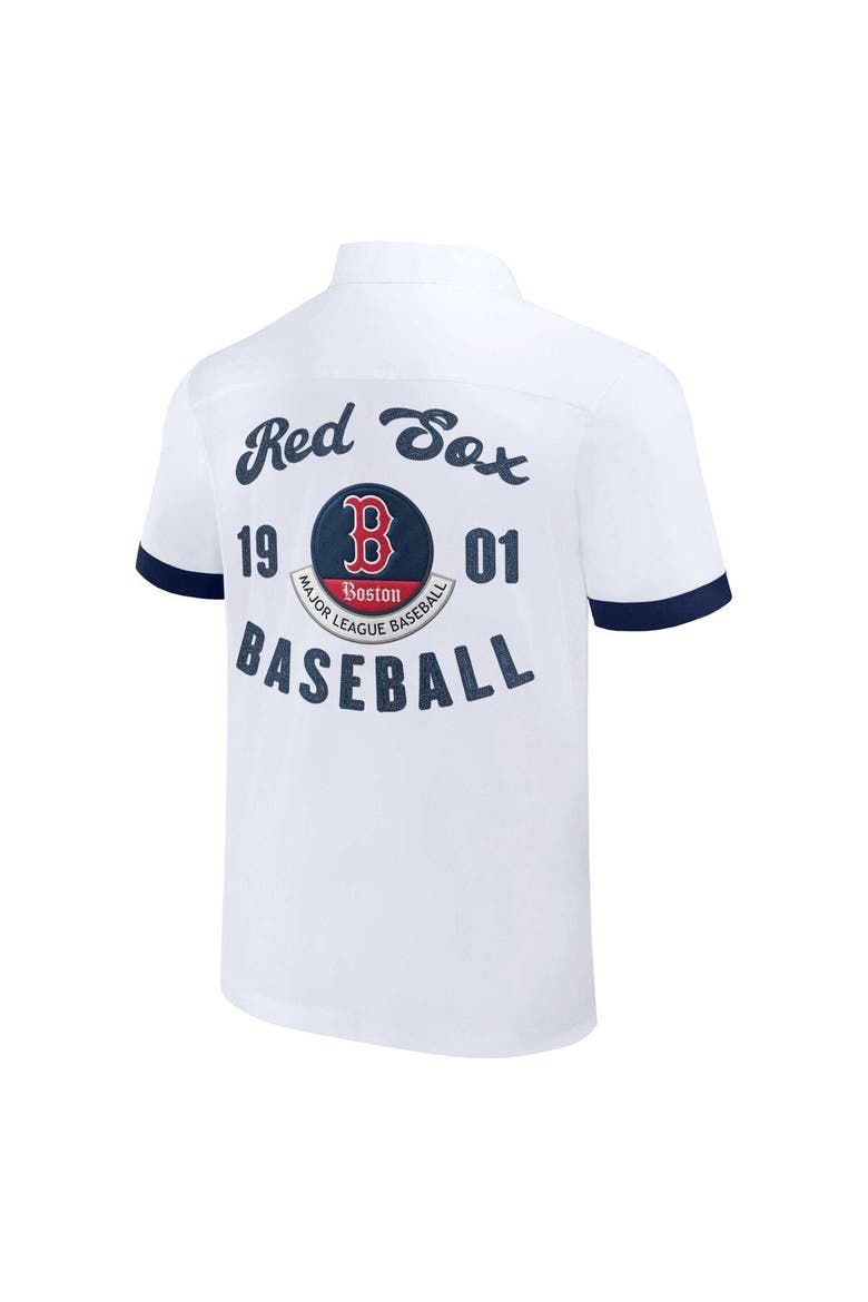 Men's Darius Rucker Collection by Fanatics  White Boston Red Sox Bowling Button-Up Shirt, Alternate, color, White