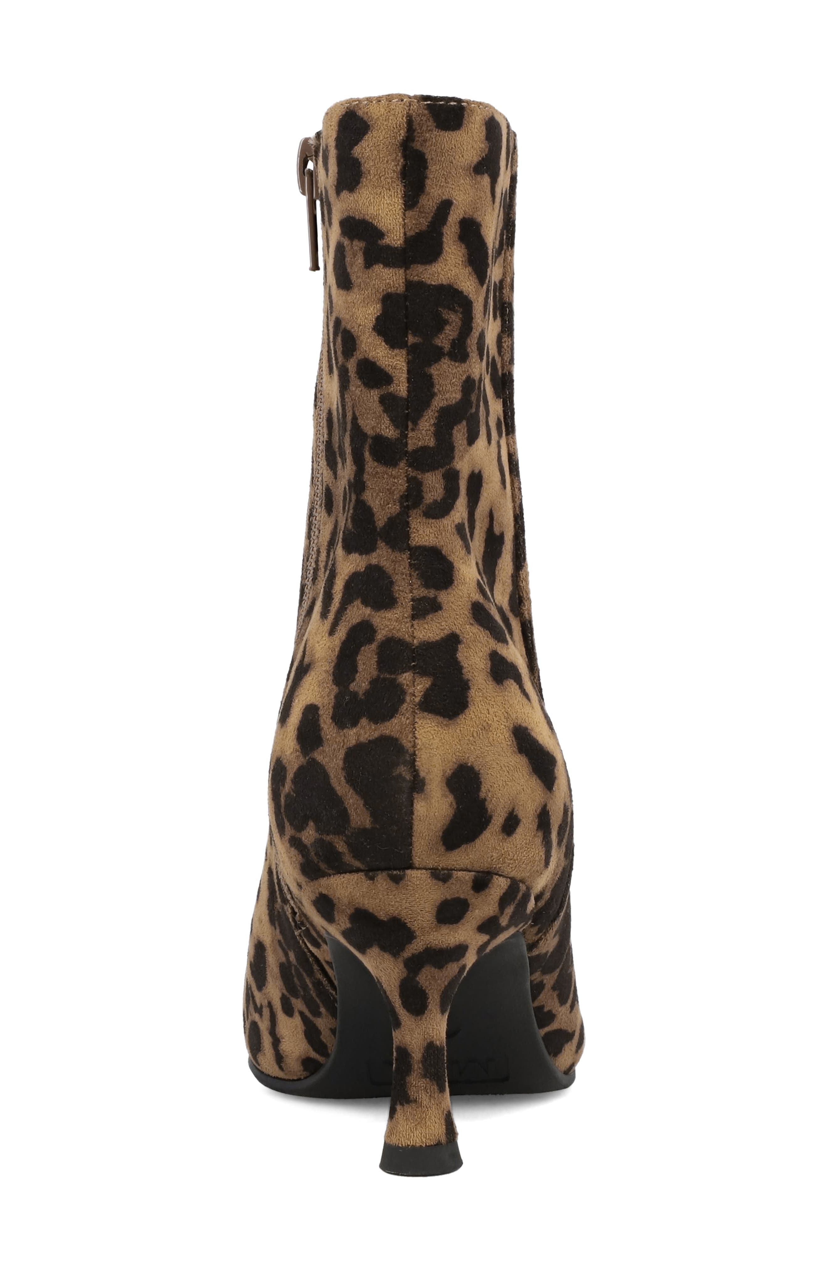 Ediva Pointed Toe Bootie, Alternate, color, LEOPARD PRINT