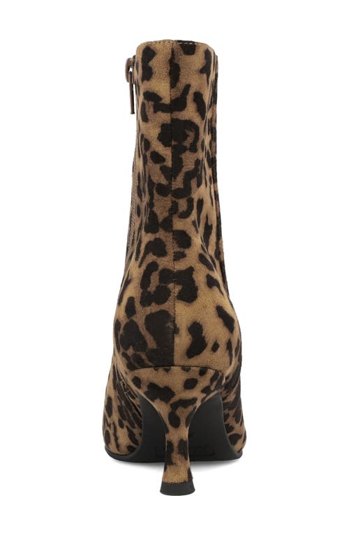 Mia Ediva Pointed Toe Bootie In Animal Print