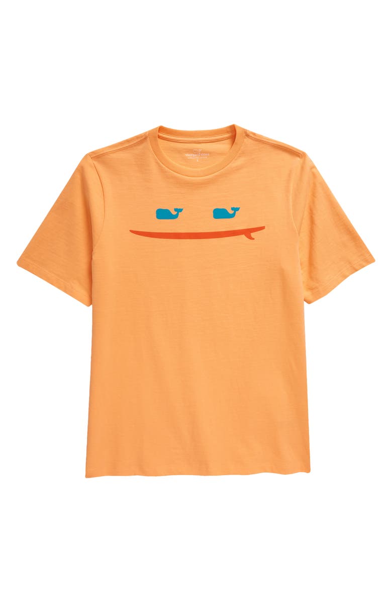vineyard vines Kids' Surf Smile Logo T-Shirt, Main, color, 