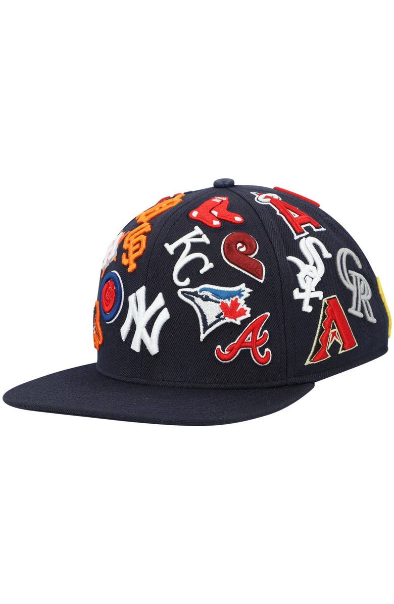 PRO STANDARD Men's Pro Standard Navy MLB Pro League Wool Snapback Hat, Main, color, 