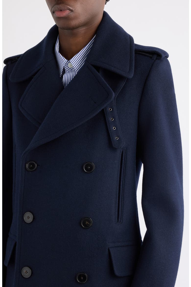 Rafaell Double Breasted Wool Blend Peacoat (Men) | Nordstrom