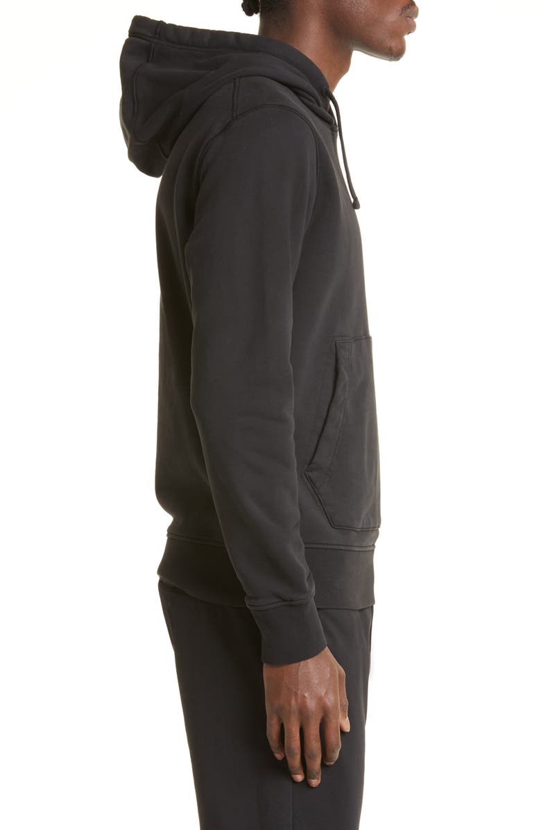 Stone Island Logo Patch Cotton Hoodie, Alternate, color,