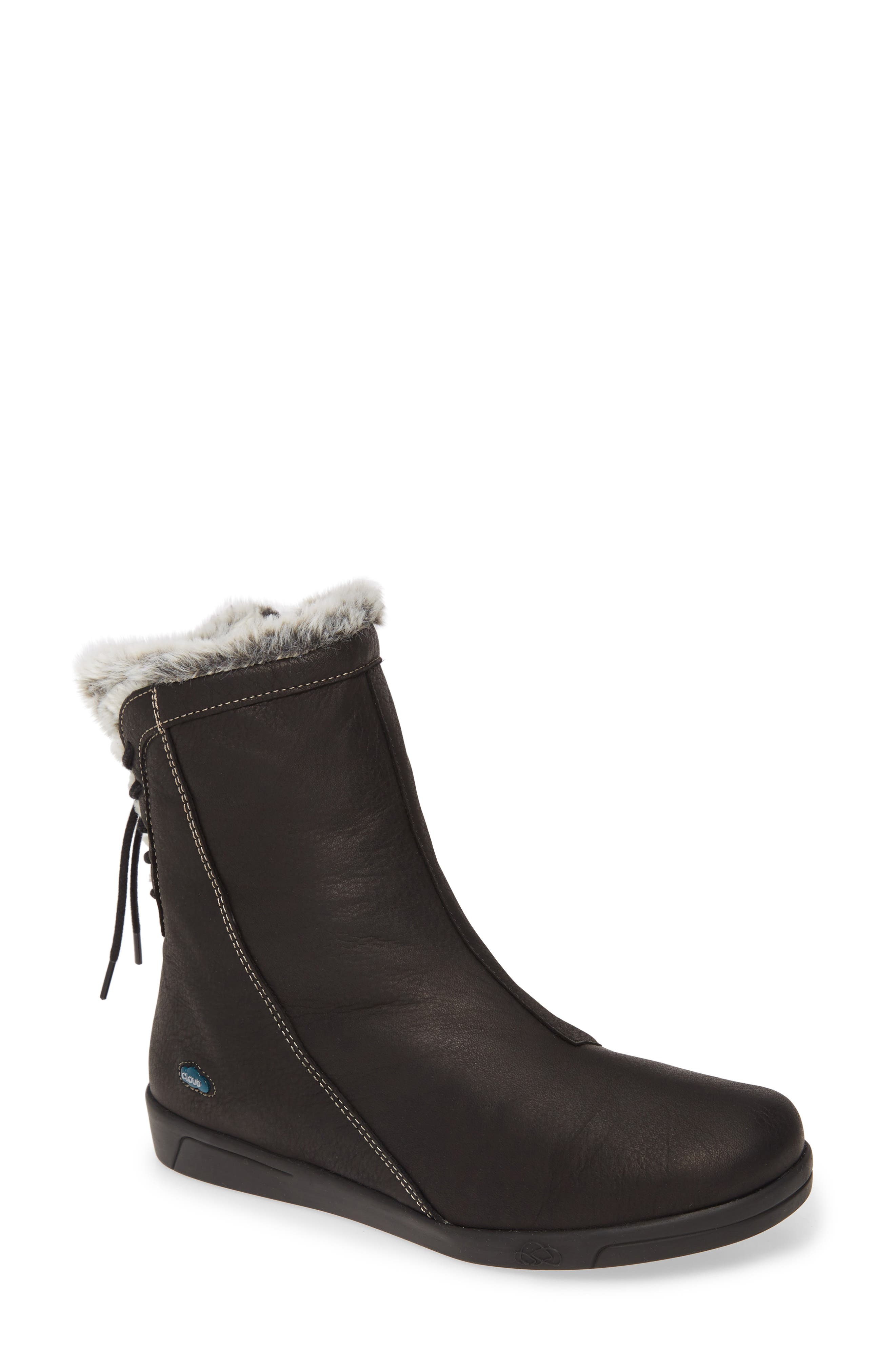 CLOUD Aryana Faux Fur & Wool Lined Boot, Main, color, 