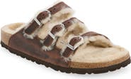 Birkenstock Arizona Genuine Shearling Lined Slide Sandal