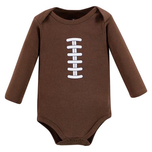 Hudson Baby Five-piece Collection Of Long-sleeve Cotton Bodysuits In Multi