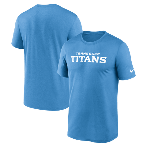 Men's Nike Light Blue Tennessee Titans Primetime Legend Wordmark Dri-FIT T-Shirt