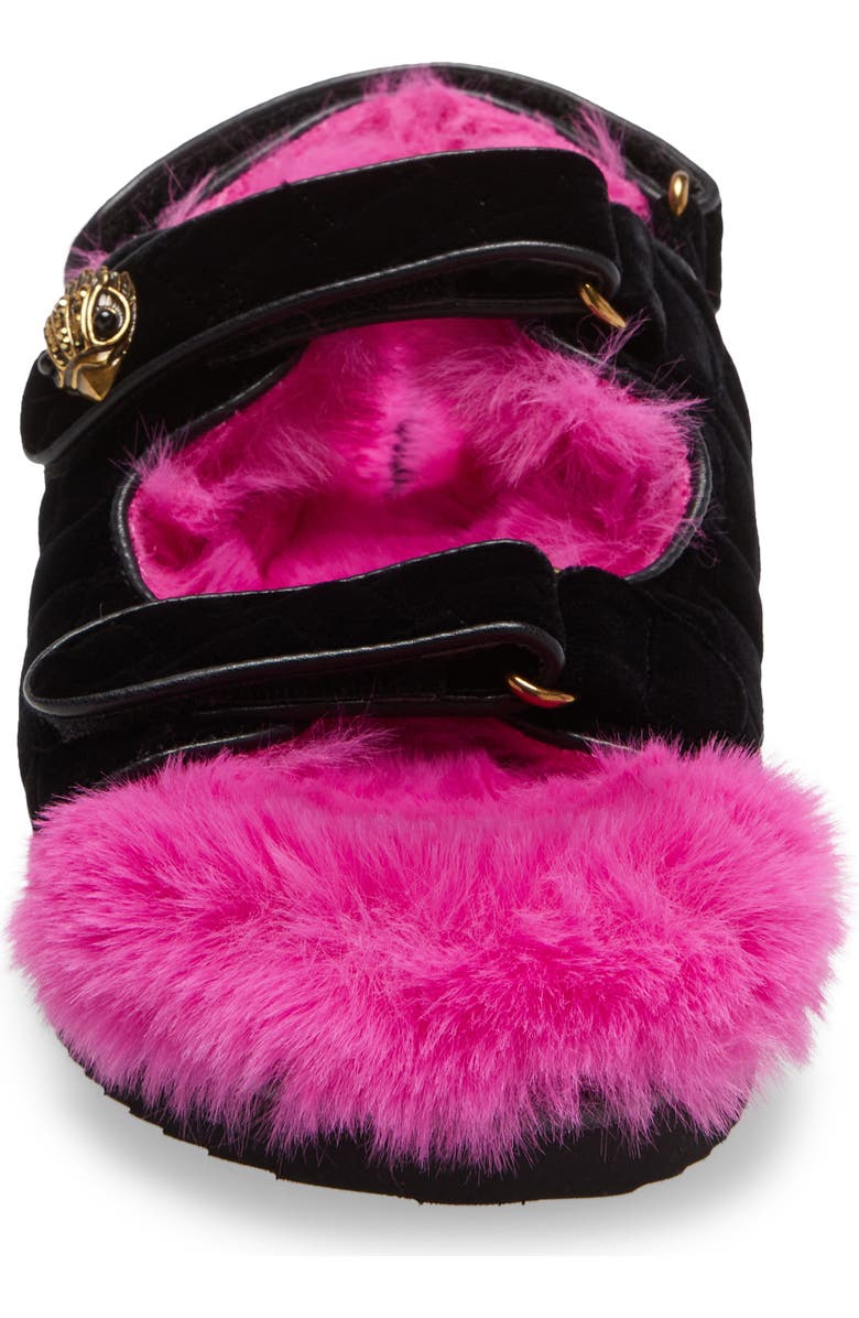 Kurt Geiger London Orson Faux Fur Slide Sandal, Alternate, color,