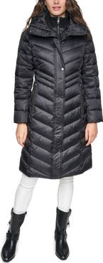 Andrew Marc Clements Chevron Quilted Puffer Coat