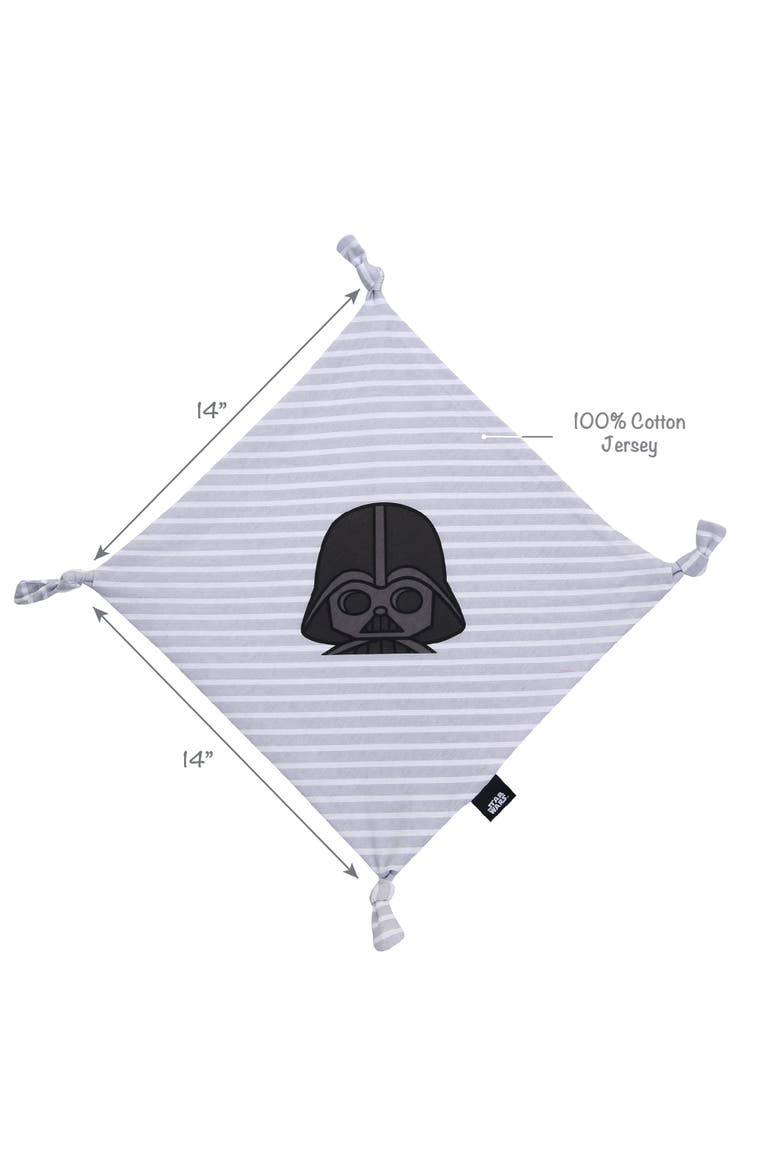 Star Wars Darth Vader Gray Cotton Jersey Security Blanket/Lovey, Alternate, color, Gray