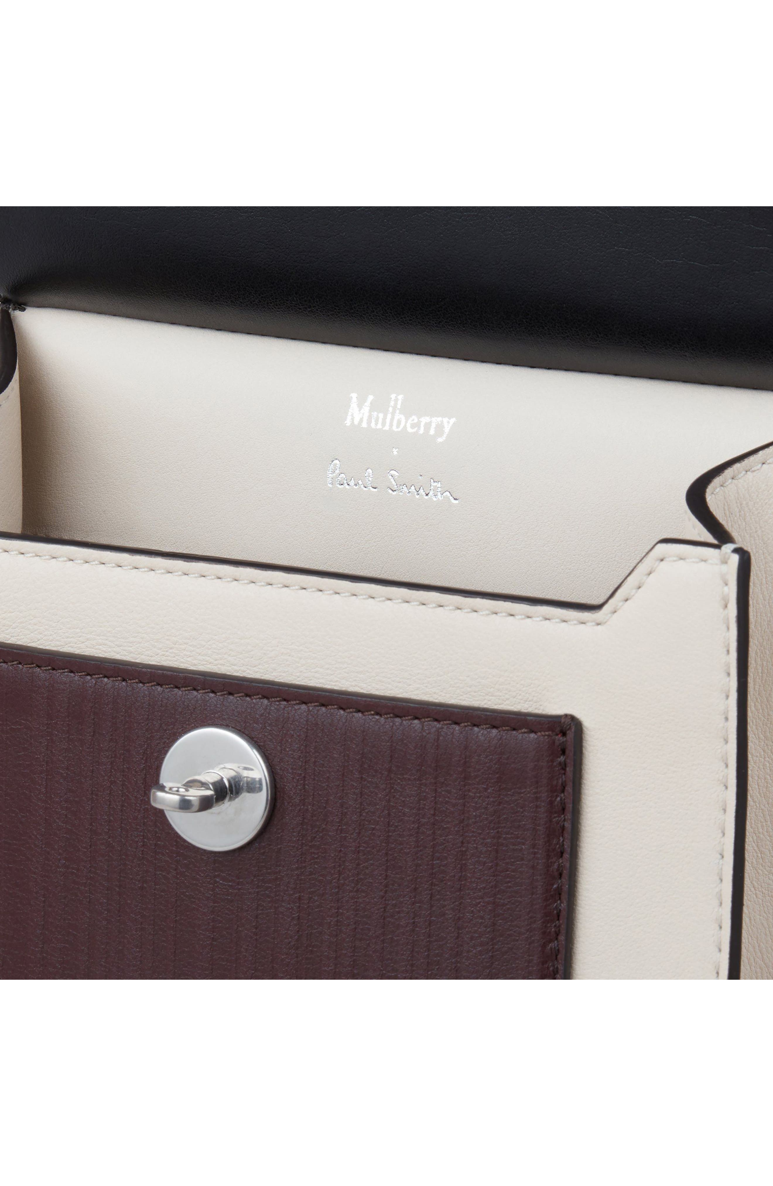 Mulberry x Paul Smith Small Antony Leather Crossbody Bag, Alternate, color, Ivory Multi