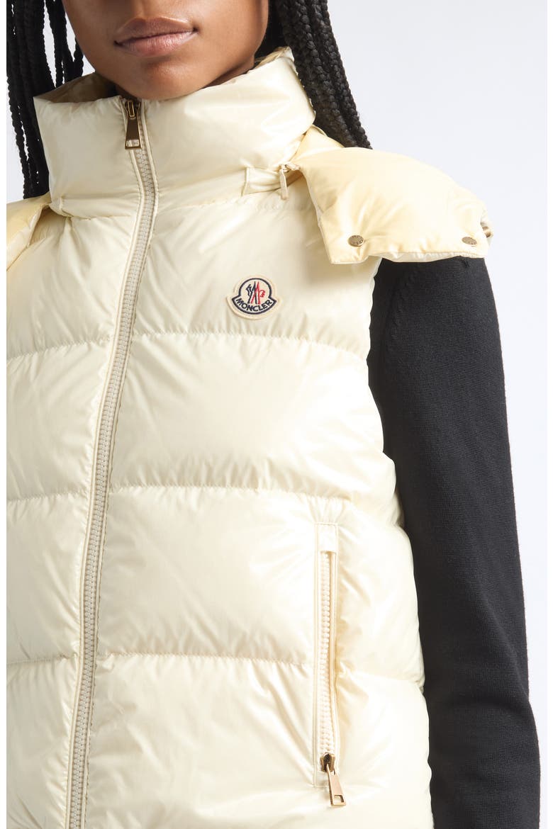 Niverolle Crop Down Vest, Alternate, color, YELLOW