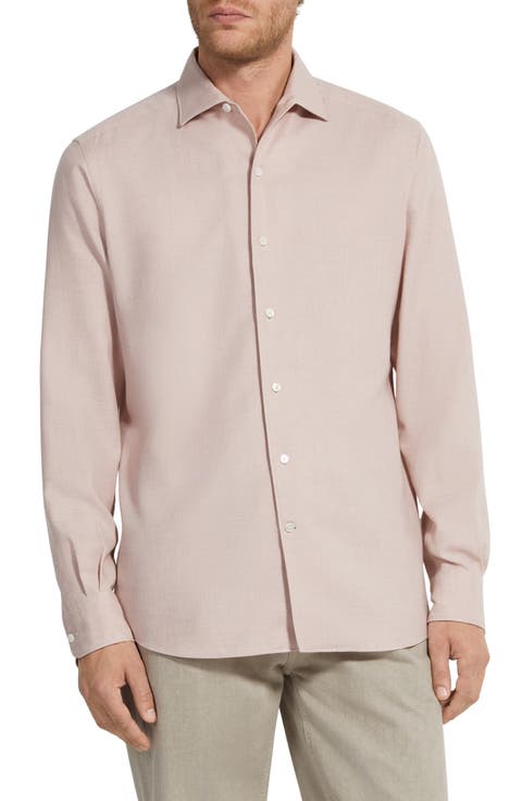 Cashco Cashmere & Cotton Button-Up Shirt