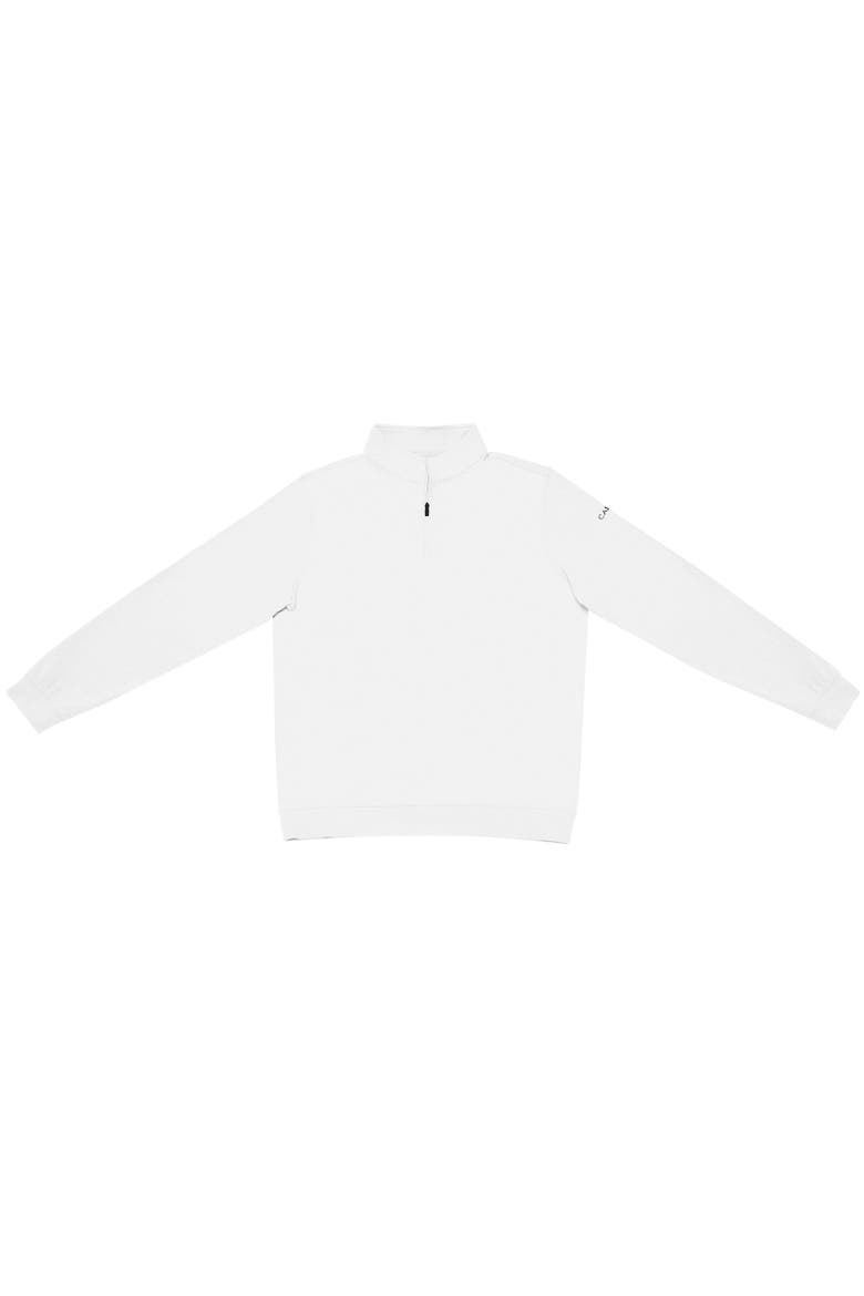 Performance Quarter Zip Pullover, Main, color, White