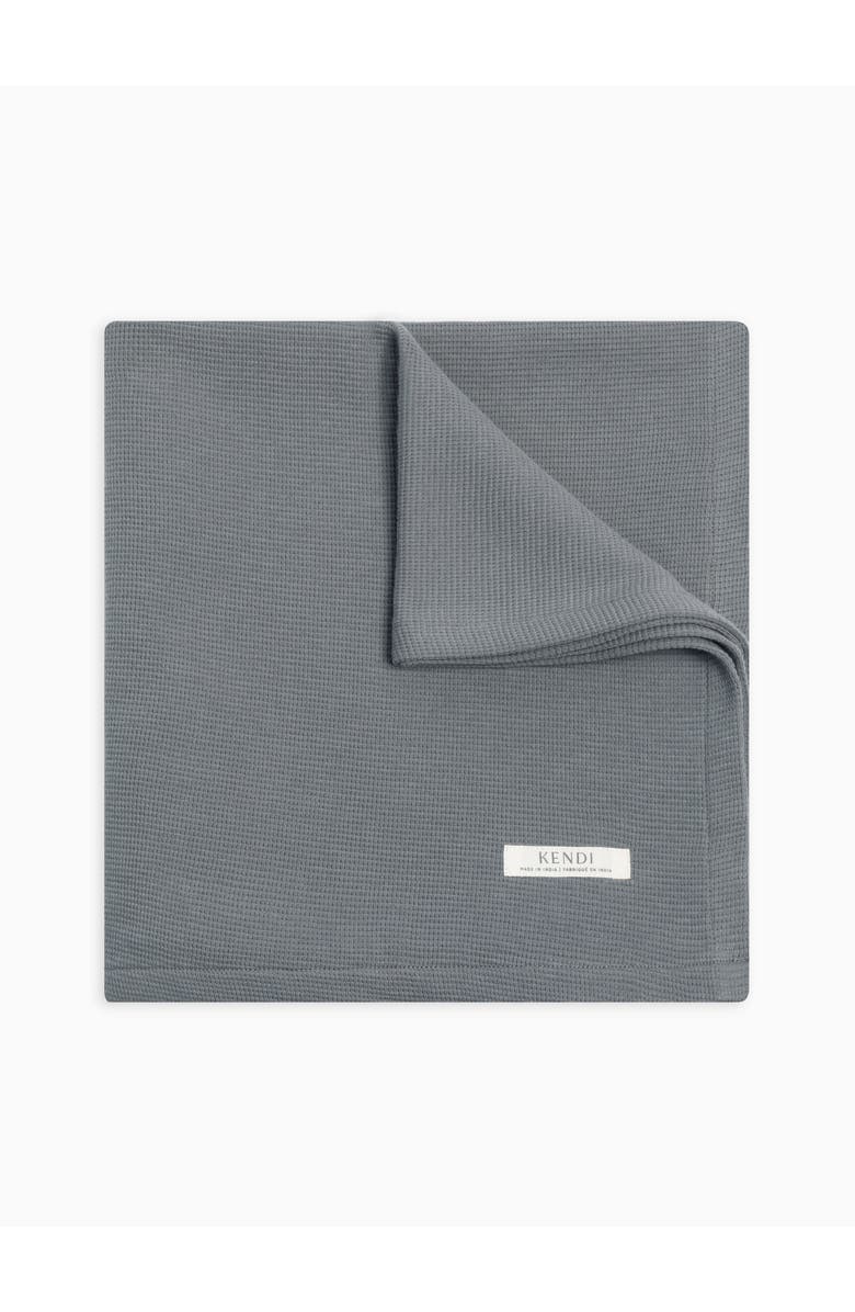 Colored Organics Organic Waffle Knit Baby Blanket, Main, color, Agave