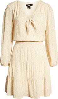 PAIGE Sandee Metallic Dot Long Sleeve Dress