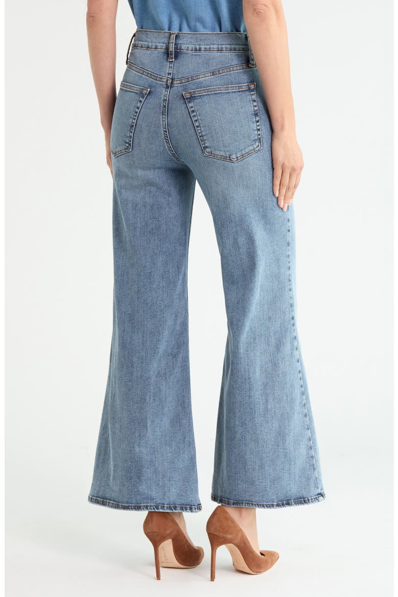 Le Palazzo Crop High Waist Wide Leg Jeans, Alternate, color, NUANCE
