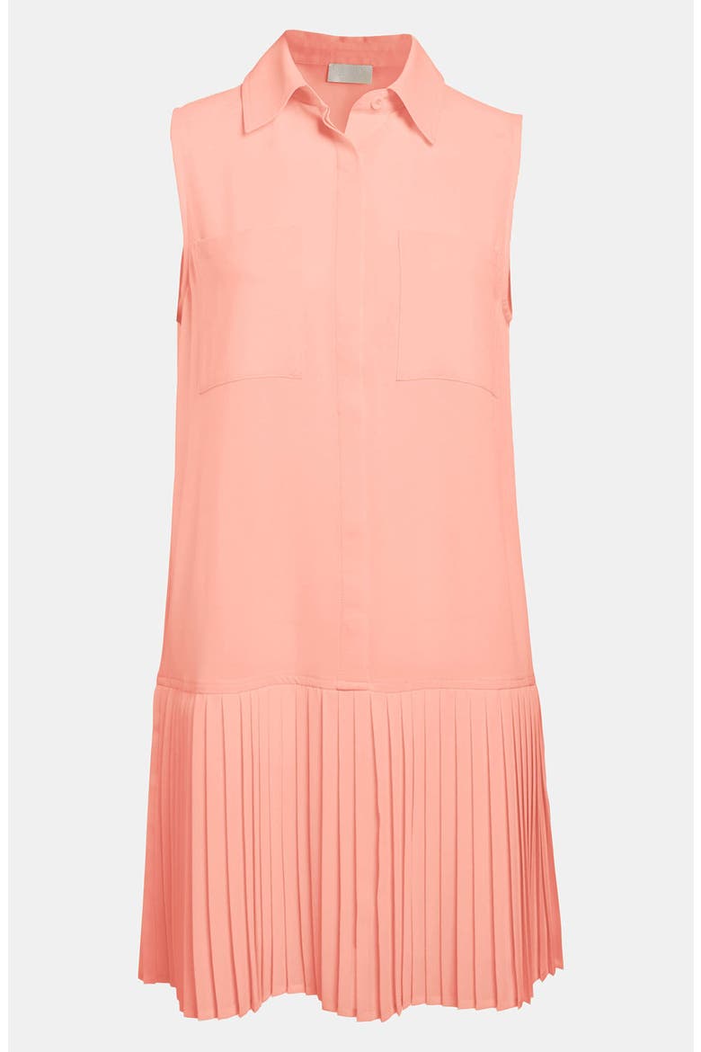 ASTR Pleated Skirt Drop Waist Dress, Main, color, BLUSH