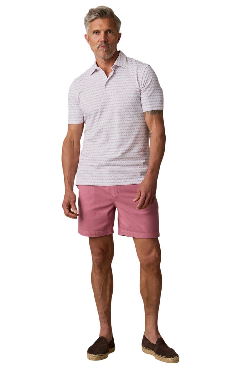 Movement Piqué Polo, Alternate, color, ROSE LOTUS STRIPE
