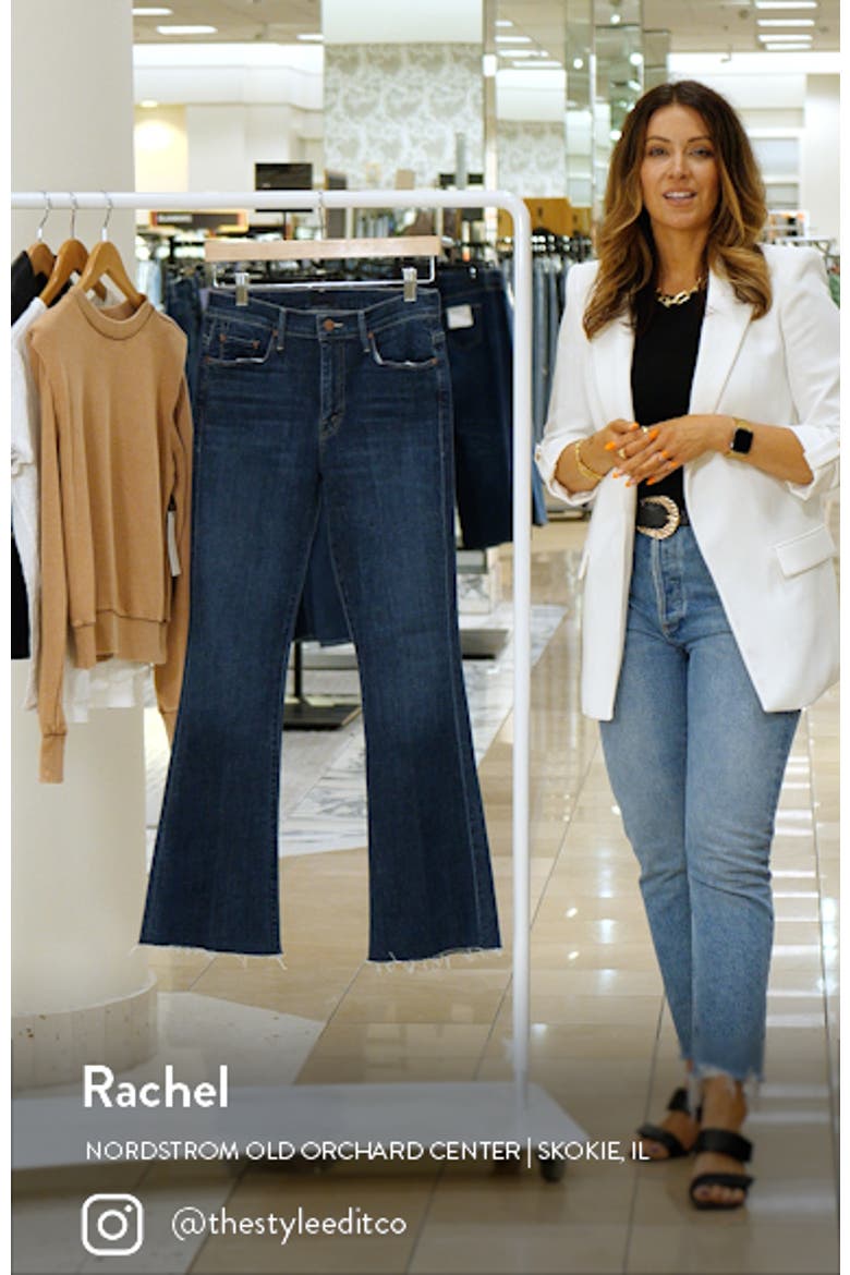 Raw Hem Flare Jeans video