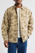 Carhartt Work In Progress Camo Duck Cotton Canvas Button-Up Shirt