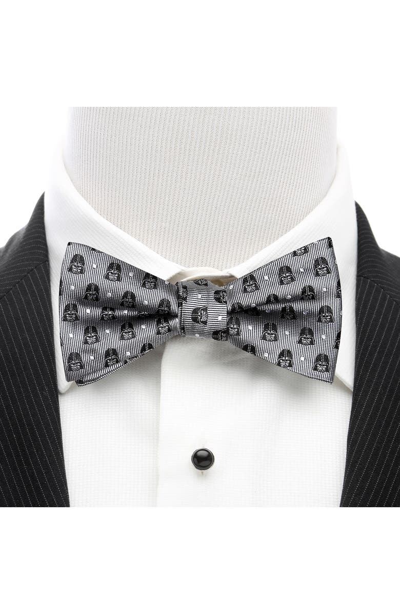 Cufflinks, Inc. Star Wars<sup>™</sup> - Darth Vader Dot Silk Bow Tie, Alternate, color, Gray