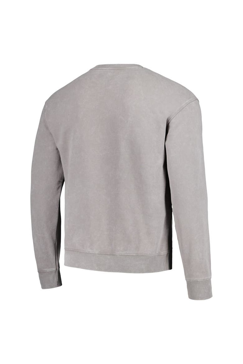 Unisex The Wild Collective Gray Miami Dolphins Distressed Pullover Sweatshirt, Alternate, color, Gray