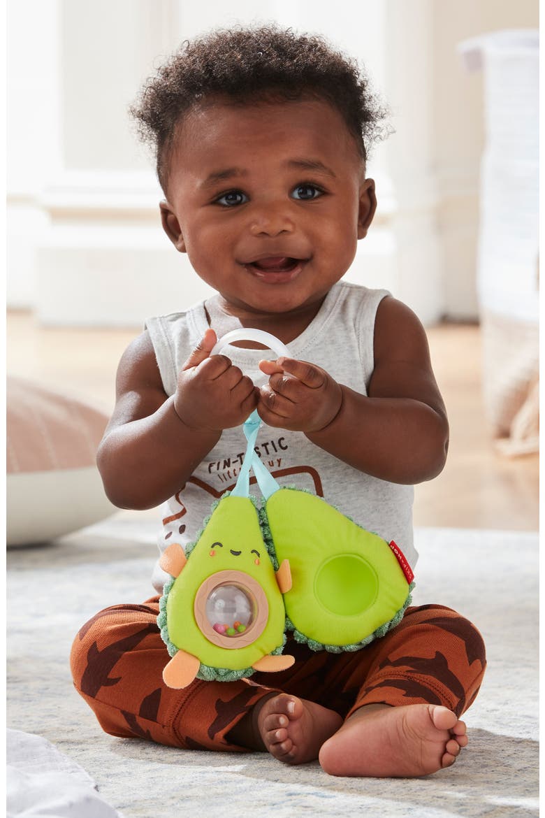 Farmstand Avocado Stroller Toy, Alternate, color, GREEN