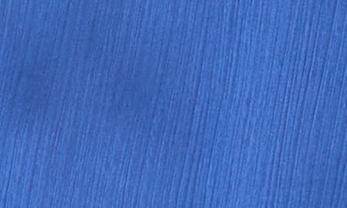 Vince Camuto Textured Satin Short Sleeve Top In Blue