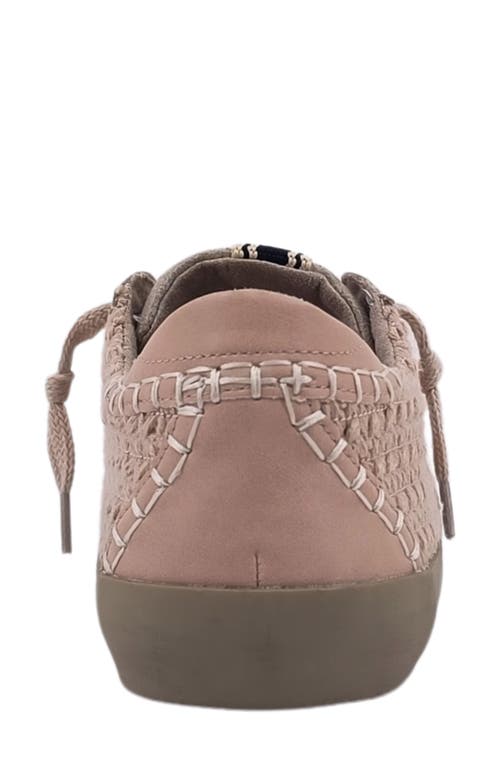 Shushop Paula Low Top Sneaker In Mauve Woven