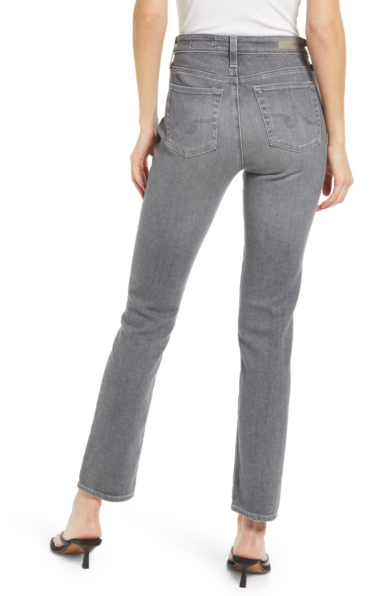 AG Mari High Waist Slim Straight Leg Jeans, Alternate, color, 