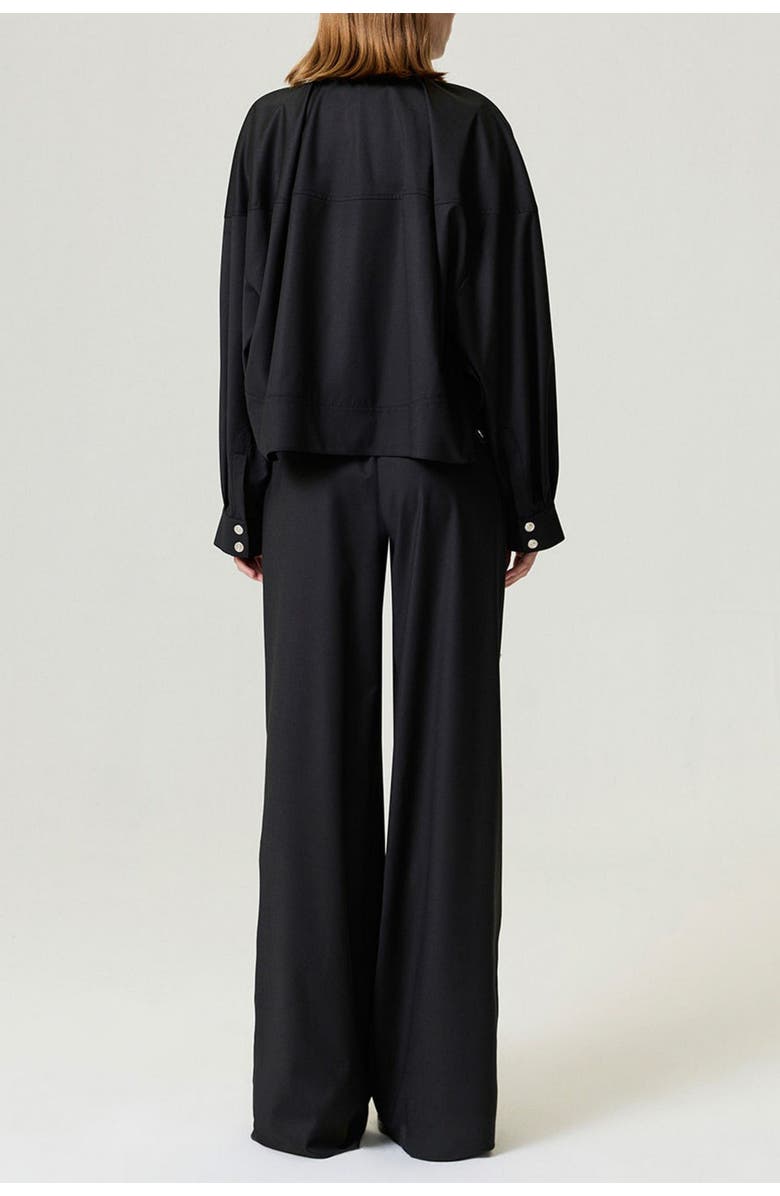 Nocturne Draped Jacket, Alternate, color, Black