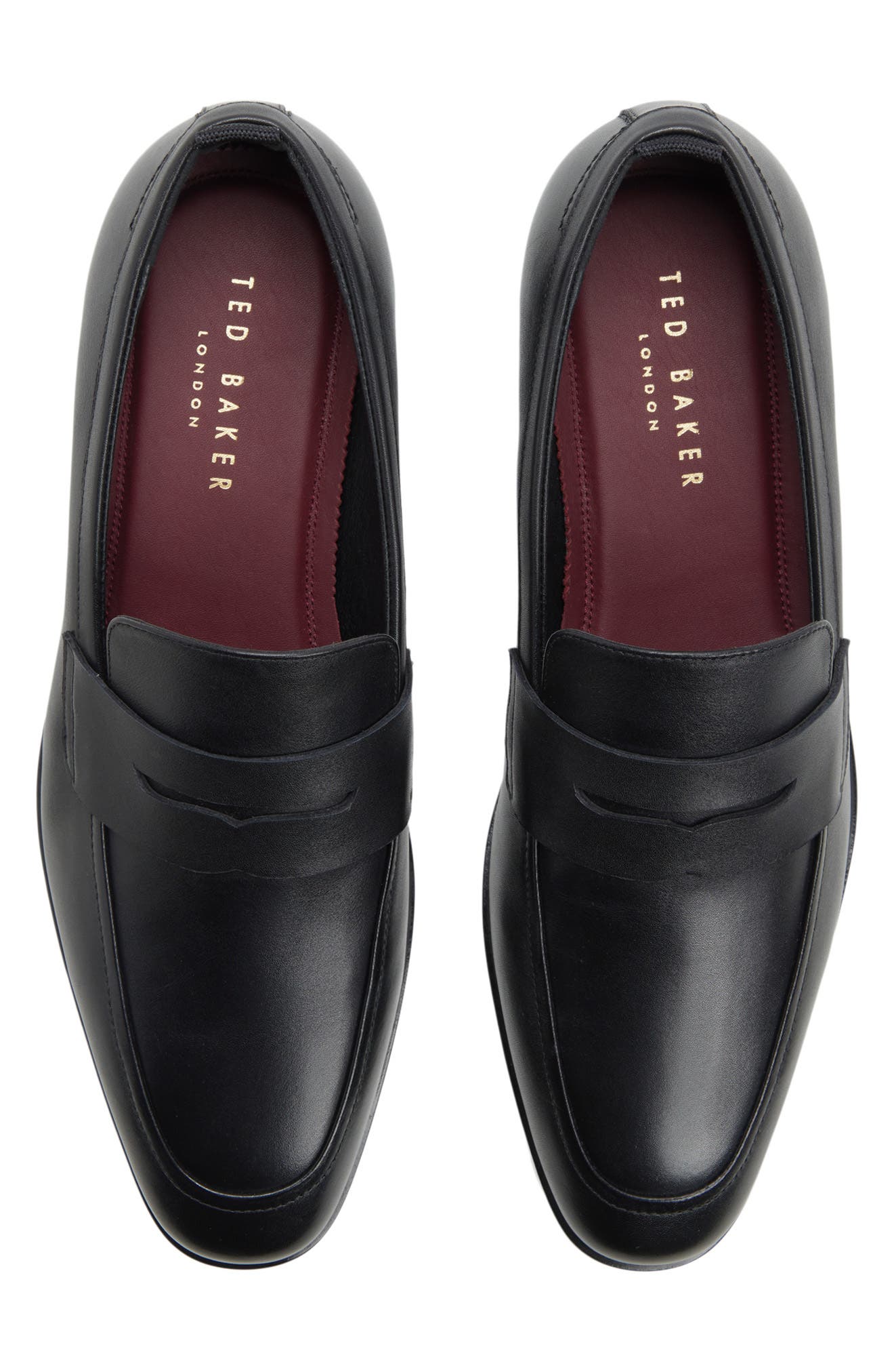 Ted Baker Carlton Penny Loafer, Alternate, color, Black