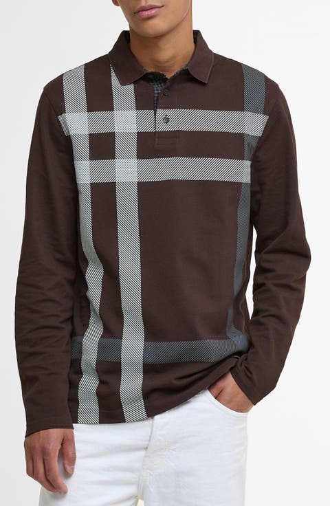 Blaine Tartan Long Sleeve Polo