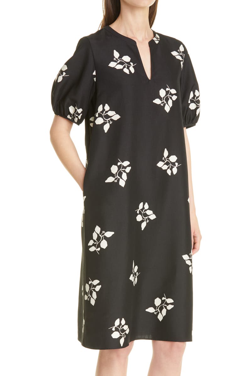Lafayette 148 New York Ida Floral Silk Shift Dress, Alternate, color,