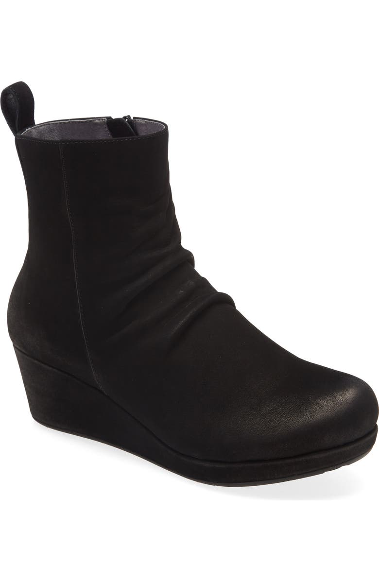 Chocolat Blu Yash Slouchy Leather Wedge Bootie, Main, color,